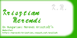 krisztian merendi business card